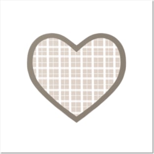 Grey Cottage Heart Posters and Art